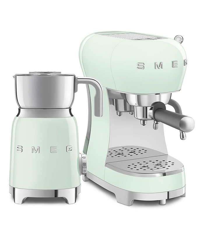 Smeg Set Espresso ECF02 & Montalatte MFF11 · Verde ECF02-MFF11-PGEU — foto 1