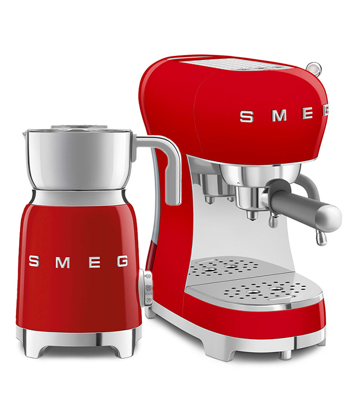 Smeg Set Espresso ECF02 & Montalatte MFF11 · Rosso ECF02-MFF11-RDEU — foto 1