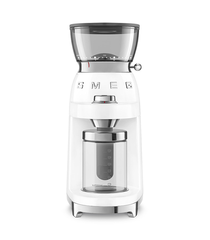 Smeg Coffee grinder CGF03WHEU · White CGF03WHEU — photo 1